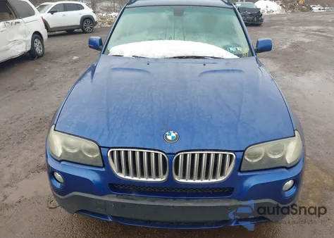 2007 BMW X3 3.0Si z USA, uszkodzony, nr VIN WBXPC93457WE78162